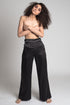 HENDRIX Wide-Leg Pants with White Piping